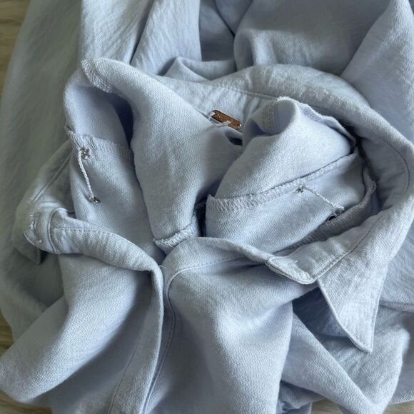 Free People Womens Fade Away Shirt Dress in Purple Ice - Picture 9 of 12